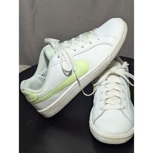 Nike Shoes Women's 7.5 Court Royale Low Casual Sneakers White Barely Volt
